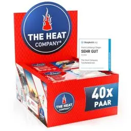 Produktbild: The Heat Company Handwärmer - 40 Paar - EXTRA WARM - Taschenwärmer Wärmepads - Fingerwärmer: 12 Stunden warme Hände - luftaktiviert