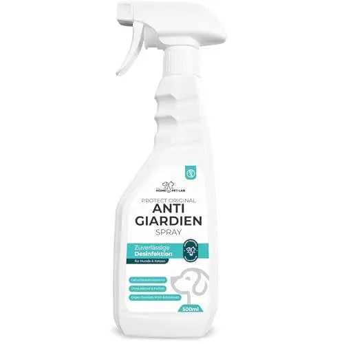Produktbild: Anti Giardien Spray - RWC - Oberflächen Desinfektionsmittel für Hunde und Katzen - Effektives Hygienespray für Oberflächen mit Reinigungswirkung gegen Giardien, Viren, Bakterien & Pilze 500ml