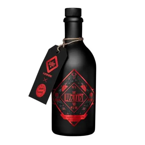 Produktbild: The Illusionist Gin FC Bayern München Edition | Mit Farbwechsel von Schwarz zu Rot | Beerig & Frisch | 45% Vol. | 500ml
