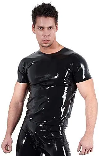 Produktbild: The Latex Collection Herren 29100201731 Businesshemd, Schwarz (Nero 001), Small (Herstellergröße: X-Large)