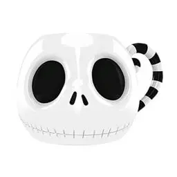 Produktbild: The Nightmare Before Christmas Tasse (Jack Head 3D Design) 400ml Keramik-Kaffeetasse in Geschenk-Box - Offizielles Lizenzprodukt, Weiß, Schwarz