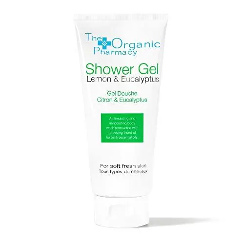 Produktbild: The Organic Pharmacy Zitrone & Eukalyptus Duschgel, 200 ml, pflegt und reinigt, belebend, sulfatfrei, mit Zitrone, Eukalyptus, alle Hauttypen, 63% biologisch
