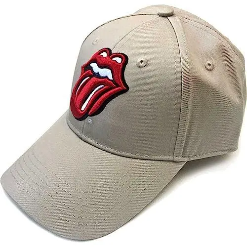Produktbild: The Rolling Stones Baseball Cap Classic Tongue Band Logo Sand Nue offiziell One Size