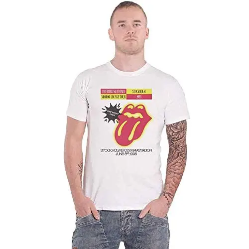 Produktbild: The Rolling Stones T Shirt Voodoo Lounge Stockholm 1995 offiziell Unisex Weiß S