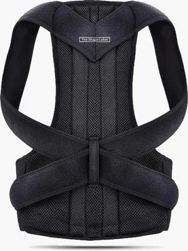 Produktbild: The Shape Label™ – Shoulder Brace Pro - Rücken Geradehalter, Haltungskorrektur Rücken Herren & Damen, Rückenstützgürtel & Rückenbandage für besseren Halt - XXL