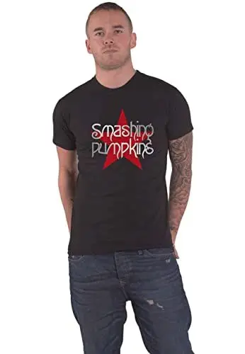 Produktbild: The Smashing Pumpkins T Shirt Star Band Logo Nue offiziell Herren Schwarz XL