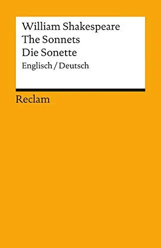 Produktbild: The Sonnets/ Die Sonette (Zweisprachig)