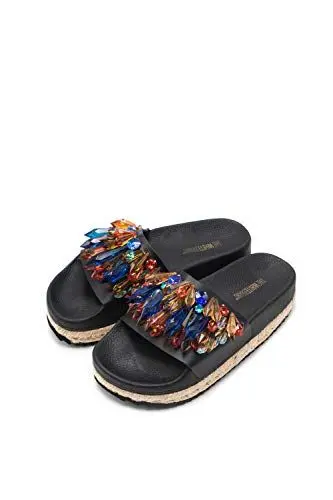 Produktbild: The White Brand Damen High Sun Plateausandalen, Mehrfarbig (Multi Multi), 38 EU