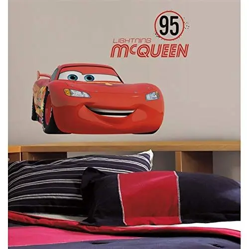 Produktbild: thedecofactory rmk2589gm Lightning McQueen Number 95 Peel and Stick Giant Wall Decals repositionierbar, Vinyl, Mehrfarbig, 104 x 46 x 0,1 cm