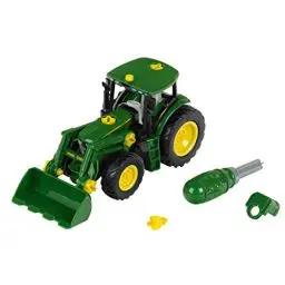 Produktbild: Theo Klein 3903 John Deere Traktor | Mit Frontlader und Gegengewicht | Demontierbare Einzelteile | Maße: 24,5 cm x 9,5 cm x 12 cm | Spielzeug für Kinder ab 3 Jahren