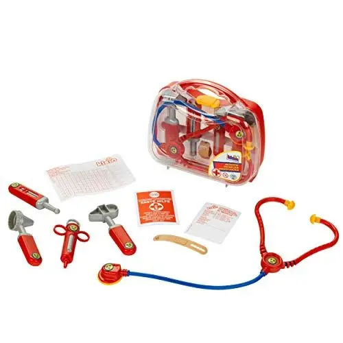 Produktbild: Theo Klein 4266 Arztköfferchen mit Zubehör I Stethoskop, Spritze u.v.m. I Koffer mit transparentem Deckel I Maße: 21,5 cm x 9 cm x 20 cm I Spielzeug für Kinder ab 3 Jahren