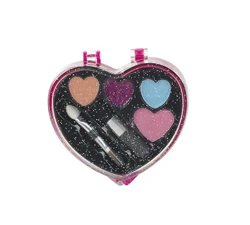 Produktbild: Theo Klein 5563 Schmink-Herz, klein I Inkl. Lidschatten, Rouge und Lipgloss I Maße: 9 cm x 9 cm x 1,6 cm I Spielzeug für Kinder ab 3 Jahren
