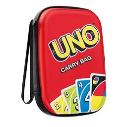 Produktbild: Theo Klein 5901 UNO Tragetasche I Praktische Spielkarten-Tasche für unterwegs I Schützt Karten vor Nässe und Staub I Maße: 11 cm x 3,5 cm x 15,5 cm I Spielzeug für Kinder ab 3 Jahren