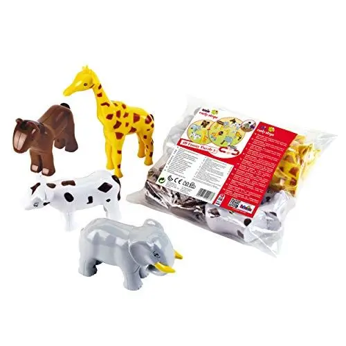 Produktbild: Theo Klein 71 Funny Puzzle Magnettierpuzzle im Beutel, 4 Tiere | Puzzleteile Werden mit Magneten verbunden | Spielzeug für Kinder ab 1 Jahr