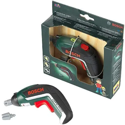 Produktbild: Theo Klein 8300 Bosch Akkuschrauber Ixolino | Batteriebetriebener Akkuschrauber mit Licht und Sound | Auswechselbare Aufsätze | Maße: 12,5 cm x 4 cm 9 cm | Spielzeug für Kinder ab 3 Jahren