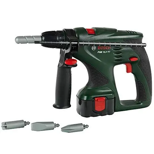 Produktbild: Theo Klein 8450 Bosch Schlagbohrmaschine I Schlagbohrer mit Rechts- und Linkslauf und auswechselbaren Aufsätzen I Maße: 29 cm x 15 cm x 4 cm I Spielzeug für Kinder ab 3 Jahren