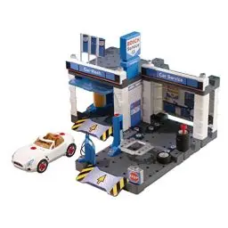 Produktbild: Theo Klein 8647 Bosch Car Service Station | Mit Waschanlage und höhenverstellbarer Hebebühne | Inklusive demontierbarem Auto | Maße: 41 cm 39 cm 29 cm | Spielzeug für Kinder ab 3 Jahren