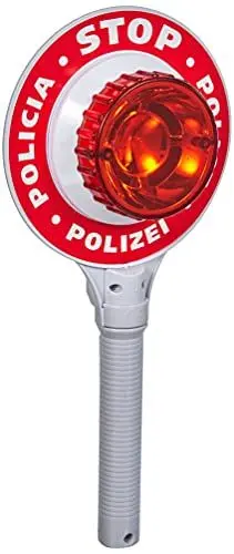 Produktbild: Theo Klein 8858 Polizeikelle I Batteriebetriebene Kelle mit coolem Blinklicht I Maße: 16 cm x 3,5 cm x 29 cm I Spielzeug für Kinder ab 3 Jahren