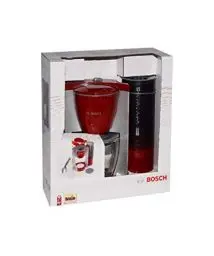 Produktbild: Theo Klein 9577 Bosch Kaffeemaschine I Kindgerechte Nachbildung mit Kaffeefilter, Wassertank und Durchlauf auf Knopfdruck I Spielzeug für Kinder ab 3 Jahren