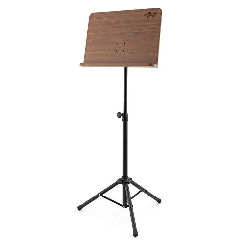 Produktbild: Theodore T-OMS-01 Notenständer - Orchester-Notenständer aus Holz, Notenständer mit Ablagefläche aus Holz, mit Stativbasis