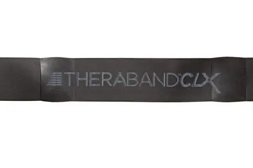 Produktbild: TheraBand CLX Latex-Free Resistance Band, 11 Loops for Pilates, Home Gym, Professional Physical Therapy & Fitness Equipment, 2.5 Metre, Black, Special Heavy