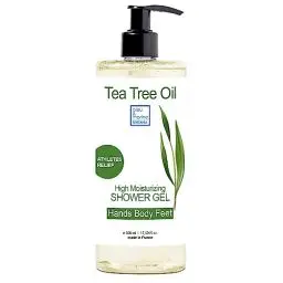 Produktbild: Therapeutische Teebaumöl Seife 500ml 3in1 Duschgel, Badeseife und Shampoo Ideal für Fitnessstudio und Schwimmbad Besucher Haut- und Haarpflege