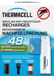 Produktbild: Thermacell Mückenabwehr Nachfüllpackung für 48 Stunden (12 Wirkstoffplättchen und 4 Gaskartuschen)