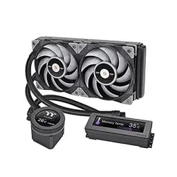Produktbild: Thermaltake Floe RC Ultra 240 CPU & Memory AIO Liquid Cooler | All-In-One Liquid Cooler | LCD Display | Wasserkühlung | Gif Dateien | 2 * 12cm Lüfter