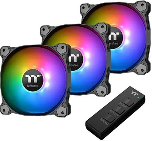 Produktbild: Thermaltake Pure 12 Argb Sync Gehäuselüfter Tt-Premium Edition (3-Fan Pack),CL-F079-PL12SW-A,Schwarz