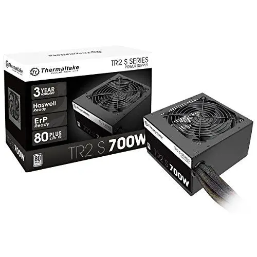 Produktbild: Thermaltake TR2 S 700W | PC-ATX-Netzteil | 80-Plus | leiser 120 Lüfter | EU zertifiziert | schwarz