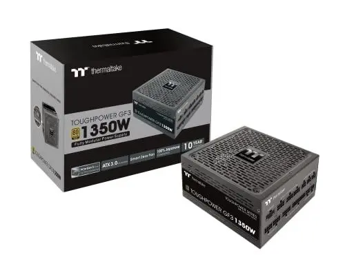 Produktbild: Thermaltake Toughpower GF3 1350W | PC-ATX-3.0-Netzteil | PCIe Gen 5.0 | 80-Plus-Gold | voll-modular | leiser 140 Lüfter | EU Zertifiziert