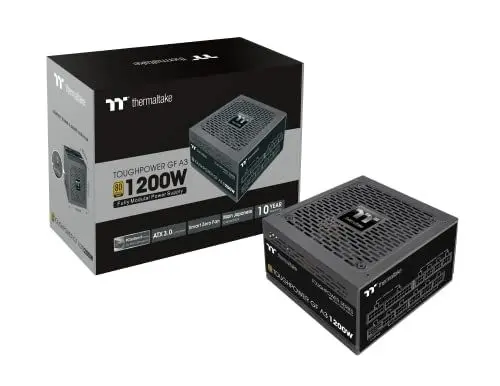 Produktbild: Thermaltake Toughpower GF A3 1200W | PC-ATX-3.0-Netzteil | PCIe Gen 5.0 | 80-Plus-Gold | voll-modular | leiser 140 Lüfter | EU Zertifiziert