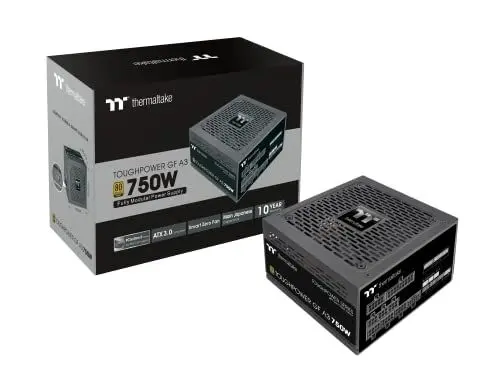 Produktbild: Thermaltake Toughpower GF A3 750W | PC-ATX-3.0-Netzteil | PCIe Gen 5.0 | 80-Plus-Gold | voll-modular | leiser 140 Lüfter | EU Zertifiziert