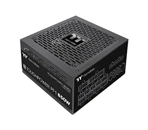Produktbild: Thermaltake Toughpower PF1 850W | PC-ATX-Netzteil | 80-Plus-Platinum | voll-modular | leiser 140 Lüfter | EU Zertifiziert | schwarz
