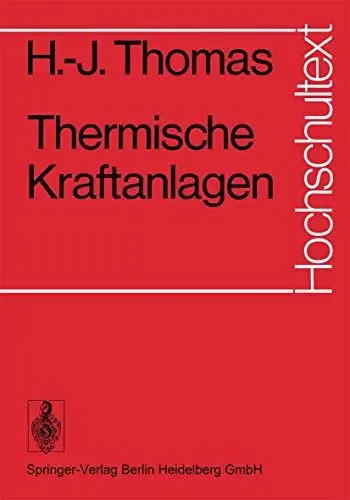 Produktbild: Thermische Kraftanlagen (Hochschultext)