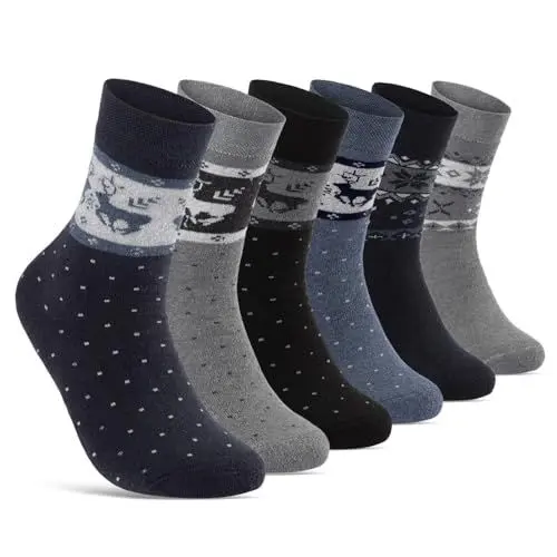 Produktbild: THERMO Socken Damen 39-42 Warme Dicke Wintersocken Damen Baumwolle Frottee 11827 WP (6 Paar 39-42)
