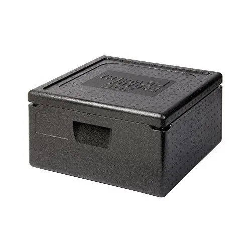 Produktbild: Thermo Future Box Quadratische Thermobx Kühlbox, Transportbox Warmhaltebox und Isolierbox mit Deckel,21 Liter Pizzabox,Thermobox aus EPP (expandiertes Polypropylen)