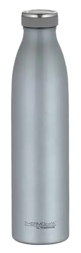 Produktbild: THERMOcafé by THERMOS TC BOTTLE ice blue mat 0,75l, Isolierflasche aus Edelstahl, kohlensäurefest, 12h heiß 24h kalt, Auslaufsicher, für Schule, Unterwegs & Büro