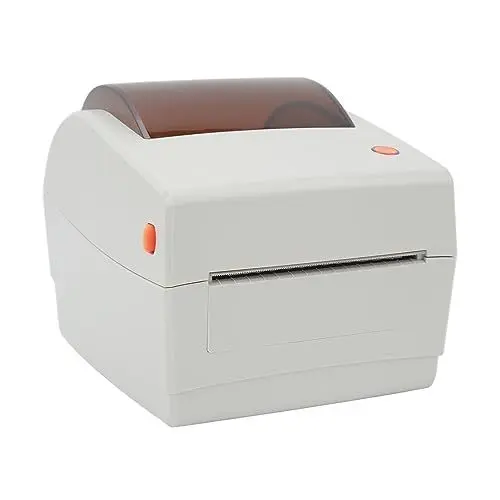 Produktbild: Ejoyous Thermo-Etikettendrucker, Bluetooth Thermodrucker APP Steuerung DHL Etikettendrucker Labeldrucker Versandetiketten Drucker für Desktop professionellen Gebrauch 100-240V