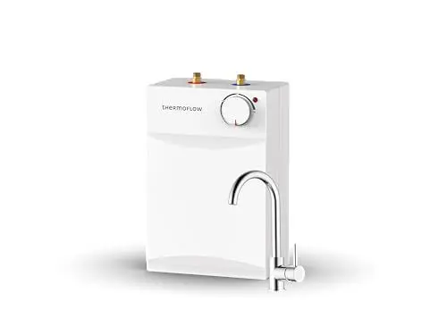 Produktbild: Thermoflow UT 5 Set Ovalis Untertischspeicher inkl. Niederdruckarmatur | Warmwasserboiler 5 l Speichervolumen| G 3/8