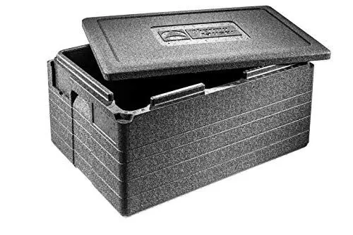 Produktbild: thermohauser EPP-Thermobox GN 1/1 Gastrostar inklusive Deckel - 50 Liter Volumen - 60 x 40 x 33 cm - 5-farbiges Einsteckkartenset