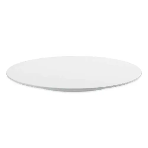Produktbild: thermohauser Tortenplatte aus Melamin weiß, rund, Durchmesser 30,0x2,5 cm, mit feststehendem Fuß, Kunststoff