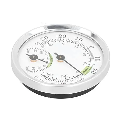 Produktbild: Thermometer Hygrometer, Zifferblatt Typ Temperatur Feuchtigkeitsmesser Innen Analog Thermo-Hygrometer Runder Zeiger Monitor für Raum Gewächshaus Pflanzraum