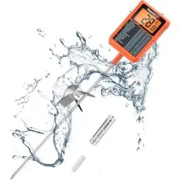 Produktbild: ThermoPro TP510 Fleischthermometer Grillthermometer mit 20CM Langer Sonde Zuckerthermometer mit Topfclip Bratenthermometer Digital Wasserdichtes Küchenthermometer für Flüssigkeit Öl Milch Schokolade
