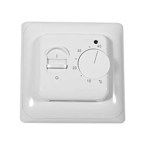 Produktbild: Thermostat Fussbodenheizung, Elektrischer Bodenheizung Thermostat, Analog Raumthermostat,Raumthermostat Raumboden Mechanisches Manuelle Heizung Thermostat Klimaanlage Temperatur Control Schalter 220V