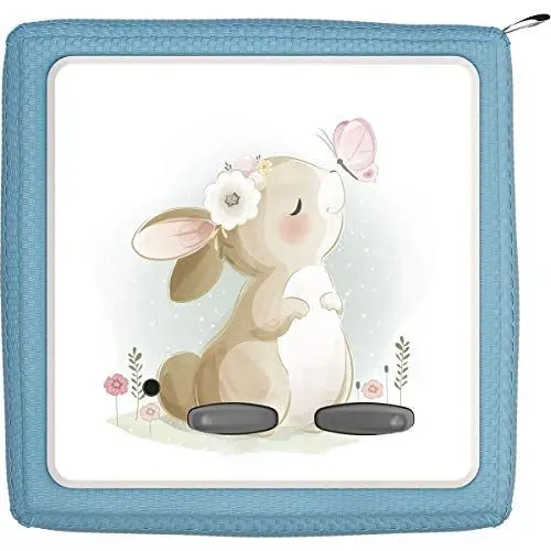Produktbild: TheSmartGuard Schutzfolie passend für die Toniebox | Folie Sticker | Hase schnuppert an Schmetterling
