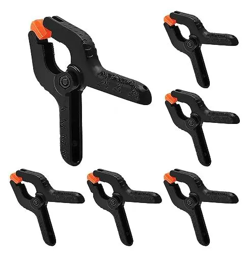 Produktbild: Thgtao Federzwingen Klemmzwingen spring clamps，Clamp Set for Photo Wall Background Clips Photo Background Large Muslin Spring Clamps Clip Photo Clamps for Photos Studio Backgrounds (115 mm) 6 Pieces