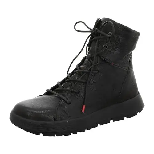 Produktbild: THINK! Damen COMODA chromfrei gegerbte Schurwolle Schneestiefel, SCHWARZ 0000, 42 EU