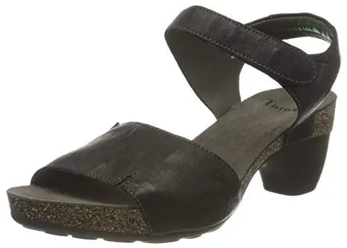 Produktbild: Think! Damen Traudi_3-000300 nachhaltige Slingback Sandale mit Absatz, 0000 Schwarz Kombi, 40 EU