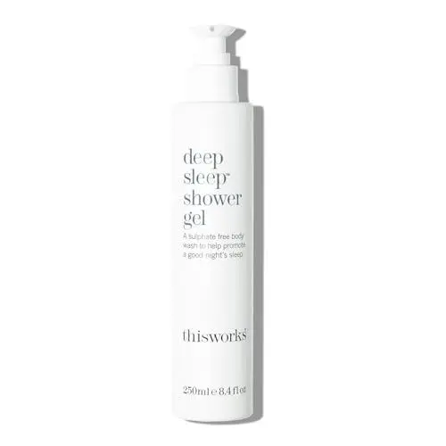 Produktbild: This Works Deep Sleep Shower Gel, 250 ml — Beruhigendes Duschgel mit ätherischen Ölen von Lavendel, Kamille und Vetivert — schlafförderndes sulfatfreies Duschgel für Männer und Frauen